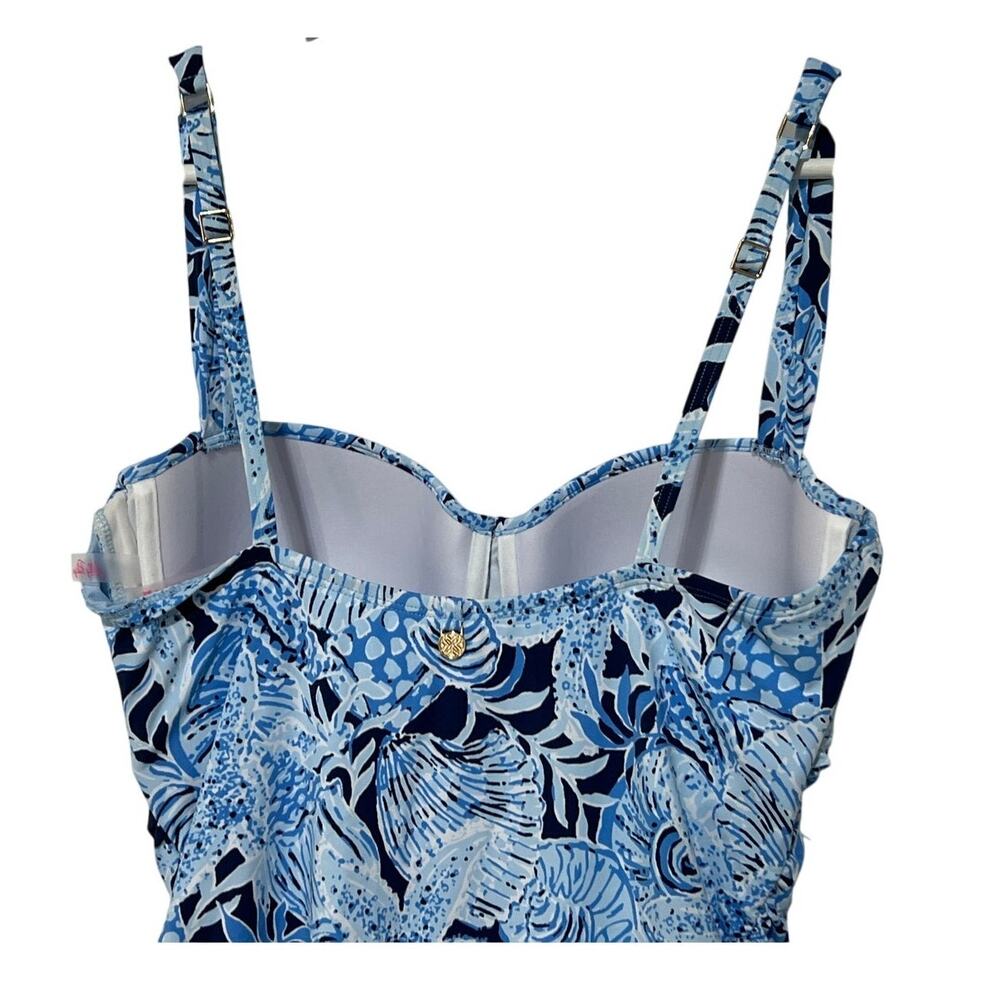 Lilly Pulitzer Blue Floral One-Piece Swimsuit - Picture 6 of 13